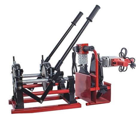 2 المشابك 2.3KW 63mm إلى 160mm دليل آلة لحام الأنابيب Hdpe