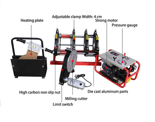 12.65KW 400mm إلى 630mm HDPE آلة صهر الأنابيب 380V مزود