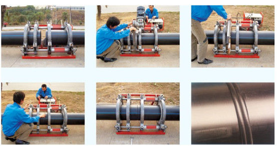 4 آلة لحام الانصهار المشابك لأنابيب HDPE من 63 مم إلى 160 مم