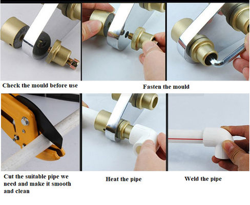 مقبس لحام ألومنيوم 63 مم PTFE لآلة لحام الأنابيب البلاستيكية